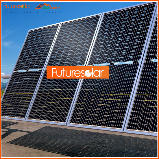 futuresolar 500wプラスビッグパネル両面両面ソーラーパネル525w-550w 