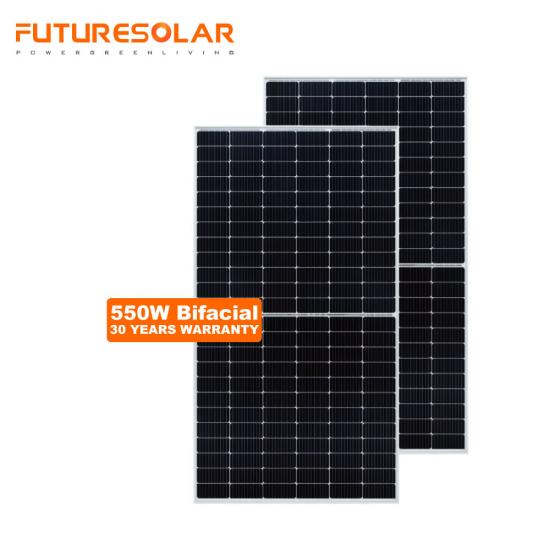 futuresolar 500wプラスビッグパネル両面両面ソーラーパネル525w-550w 